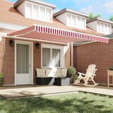 Skrovita tenda Crvena i bijela 400 × 300 cm | shoptok.hr