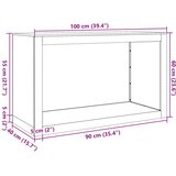 stojalo za drva, 100x40x60 cm | Shoptok.si
