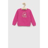 United Colors Of Benetton Otroška bombažna mikica vijolična barva | Shoptok.si