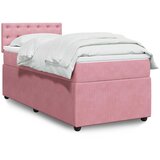  Box spring krevet s madracem ružičasti 80 x 200 cm baršunasti | shoptok.hr