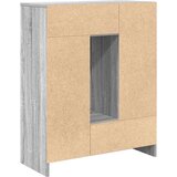  Komoda s predali in vrati, siva sonoma, 73x31x90 cm | Shoptok.si