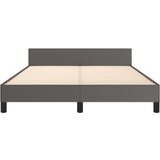  Za krevet s uzglavljem sivi 140x200 cm od umjetne kože | shoptok.hr