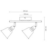 SPOT svetiljka FIONA 2xE14/8W/230V crna | Eponuda.com