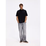 Reserved Polo-majica boxy kroja - crno | shoptok.hr