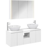  Set ormarića za kupaonicu 4 kom. Bijela Konstruirano drvo | shoptok.hr