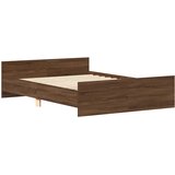  Okvir kreveta s uzglavljem i podnožjem boja hrasta 140x190 cm | shoptok.hr