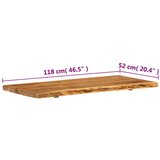 Vrh za kupaonski ormarić od bagremovog drva 114x52x4 cm | shoptok.hr