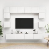 vidaXL 8-dijelni set TV ormarića bijeli od konstruiranog drva | shoptok.hr