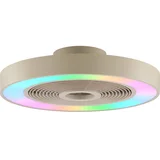LED RGBW plafonsko svetlo sa ventilatorom CATANIA LED/37W/230V bež + daljinski upravljač
