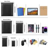 Techsuit RFID torbica proti kraji - za ključe - denar in kartice - ognjevarna - vodoodporna - EMF Blocker - 20x12cm - črna | Shoptok.si