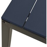 vidaXL Vrtna klupa 110 cm od čelika i WPC-a crna | shoptok.hr