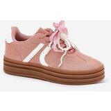 Boto Women Sneakers On Platform With Decorations Pink Vinness | Shoptok.si