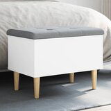  The Living Store Klop za shranjevanje bela 62x42x46 cm inženirski les - Klop Za Shranjevanje, (21486063) | Shoptok.si