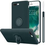Cadorabo Ohišje, združljiv z Apple v tekoči zeleni barvi - zaščitni pokrov iz fleksibilnega silikona TPU z obročem, (20590398) Cene