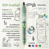 Olovka kemijska B2P Ecoball Begreen Pilot BP-B2PEB-M-BG-B crna-NL | Shoptok.si