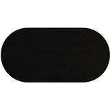 Stolna Mizna plošča temno rjava 100x50x4 cm trdna hrastovina ovalna, (5000269036) | Shoptok.si