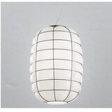  SIRU - Visilica na sajli LANTERNA 1xE27/60W/230V, prečnik 32 cm, crna/bela, venecijansko staklo | Eponuda.com