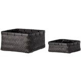 Bloomingville Košare v kompletu 2 ks iz bambusa 24x24x12 cm Donia – | Shoptok.si