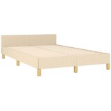  Okvir kreveta bez madraca krem 120 x 200 cm od tkanine | shoptok.hr