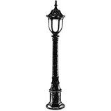 Opviq Vanjska lampa BSU-68178-BKR-B, 95 cm, Podna, IP65, E27, 60W, Smeđa | Eponuda.ba