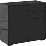 HOMCOM Večnamenska omarica z 2 predaloma in 2 omaricama, tlačno odpiranje, pohištvo za dom in pisarno, 79x36x74cm, (20745497) | Shoptok.si