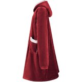  Deka majica s kapuljačom Bordeaux Crvena L Flis i flanel | shoptok.hr