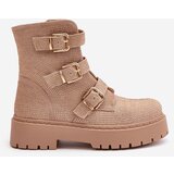 Boto Warm Women's Ankle Boots With Decoration Beige Ciascia | ePonuda.com