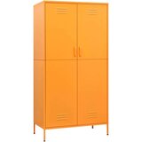 vidaXL Garderobna omara gorčično rumena 90x50x180 cm jeklo | Shoptok.si