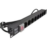 Exeshop ExeLink Razvodni PDU panel za rack 19 in, sa 8 utičnih mesta, kabl 2m (aluminijum) u