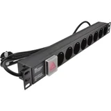 ExeLink Razvodni PDU panel za rack 19 in, sa 8 utičnih mesta, kabl 2m (aluminijum)