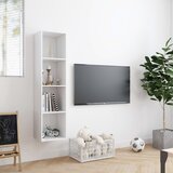 Ormarić za knjige/TV bijeli 143 x 30 x 36 cm | shoptok.hr