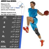 NEENCA XL Kompresijska kolenska opornica z gel blazinico in stranskimi stabilizatorji | Shoptok.si