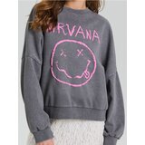 Sinsay Gornji dio trenirke s printom Nirvana | shoptok.hr