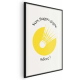  Plakat - Shuttlecock Against the Yellow Sun 21x30 Crni okvir | shoptok.hr