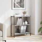 vidaXL Knjižna omara siva sonoma 72x28x77,5 cm inženirski les Cene