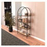 Hanah home polica za knjige mona 80 black atlantic pine | ePonuda.com