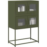 vidaXL Highboard Olive Green 68x39x107 cm Jeklo | Shoptok.si