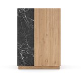Marckeric Crni/natur ormarić u dekoru hrasta 90x127 cm Dione - Cijene