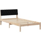  Okvir kreveta Smeđa i crna 100 x 200 cm Masivna borovina | shoptok.hr