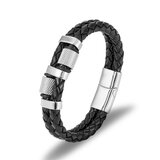  Moška Zapestnica - wild black silver Cene