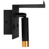  Zidno spot svetlo sa policom i USB punjačem 1xG9/35W/230V crno/zlatno | Eponuda.com
