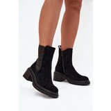 Boto Women's Insulated Ankle Boots On Block Heel Black Zoralia Cijene