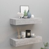 vidaXL zidne police s ladicama 2 kom boja betona 60 x 23,5 x 10 cm MDF Cijene
