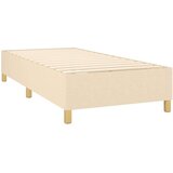  Okvir kreveta s oprugama i madrac krem 80x200 cm od tkanine | shoptok.hr