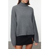 Trendyol Anthracite Basic Turtleneck Knitwear Sweater | ePonuda.com