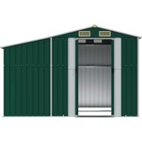  Vrtno spremište zeleno 277x192,5x179 cm od pocinčanog čelika | shoptok.hr