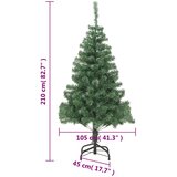  Umjetno božićno drvce s čeličnim stalkom 210 cm 910 grana | shoptok.hr
