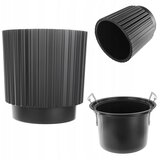 KADAX cvetlični lonec 30 cm pokrov z vložkom črn plastični cvetlični lonec, (5000353355) | Shoptok.si