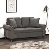 vidaXL Okrasna blazina 2 kosa temno siva 40x40 cm žamet | Shoptok.si