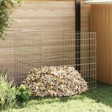 vidaXL Metalik srebrna Pocinčani čelik 100 x 100 x 100 cm Čvrsta | shoptok.hr